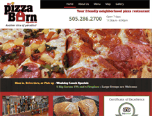 Tablet Screenshot of pizzabarn.com